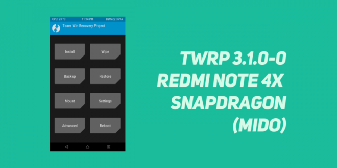 redmi note 4x twrp