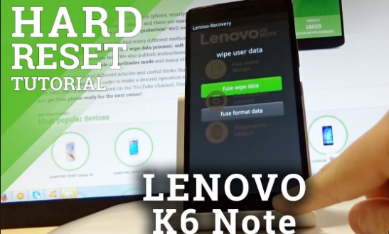 Hard Reset Lenovo K6 Note