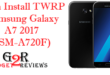 Cara Install TWRP Samsung Galaxy A7 2017