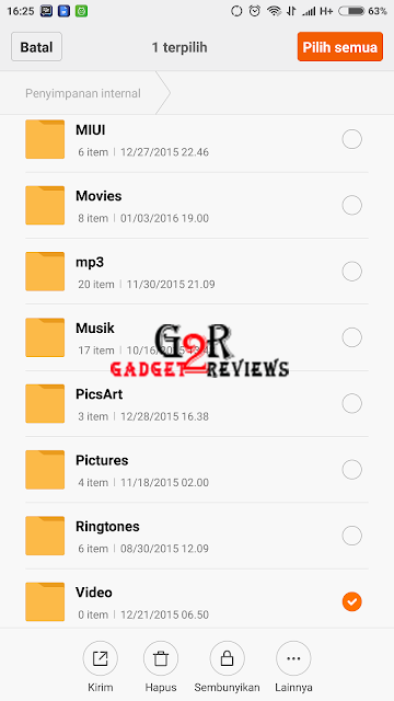 Cara Menyembunyikan Album Foto, Video dan File di HP Xiaomi