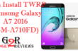 Install TWRP Samsung Galaxy A7 2016