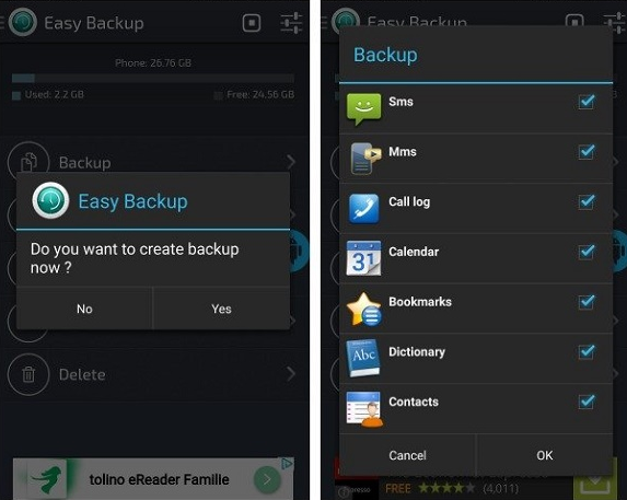 Cara Backup Data Android Dengan Aplikasi Easy Backup & Restore