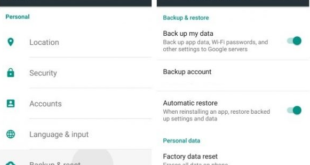 Cara Backup Data Android Menggunakan Google Backup