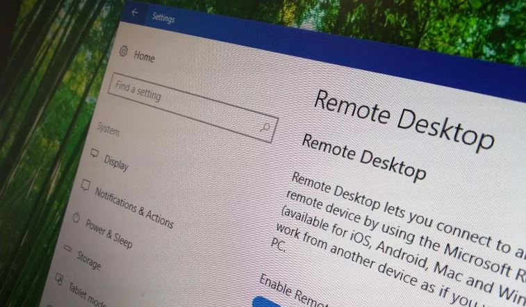 how to enable remote access on windows 10
