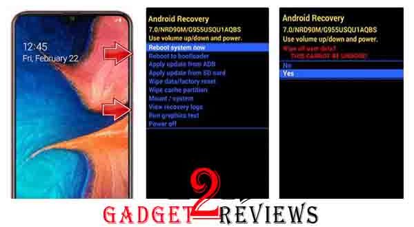 Cara Hard Reset Samsung Galaxy A20 Melalui Recovery Mode