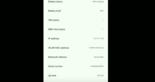 Cara Mengetahui Mac Address HP Xiaomi Melalui Menu About Phone