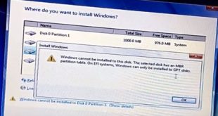 Cara Mengatasi Windows Cannot be Installed to This Disk