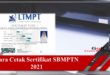 Cara Cetak Sertifikat SBMPTN 2021