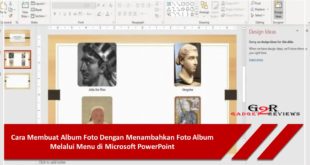 Cara Membuat Album Foto Dengan Menambahkan Foto Album Melalui Menu di Microsoft PowerPoint