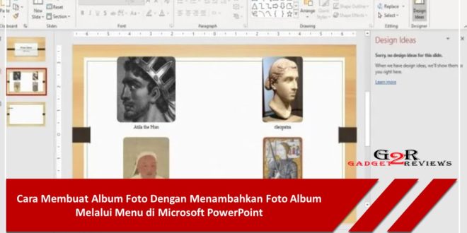 Cara Membuat Album Foto Dengan Menambahkan Foto Album Melalui Menu di Microsoft PowerPoint
