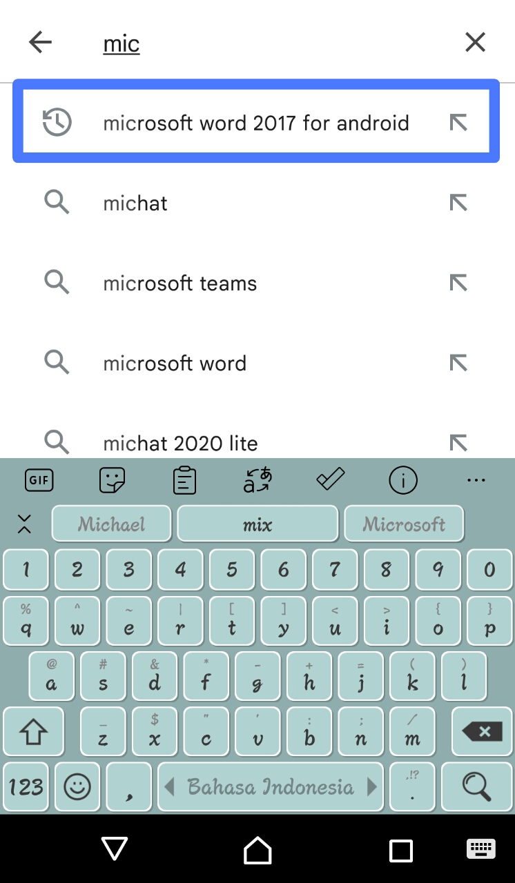 Cara Mengetik Microsoft Word di Android 7