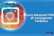 Cara Mencari Filter di Instagram Terbaru