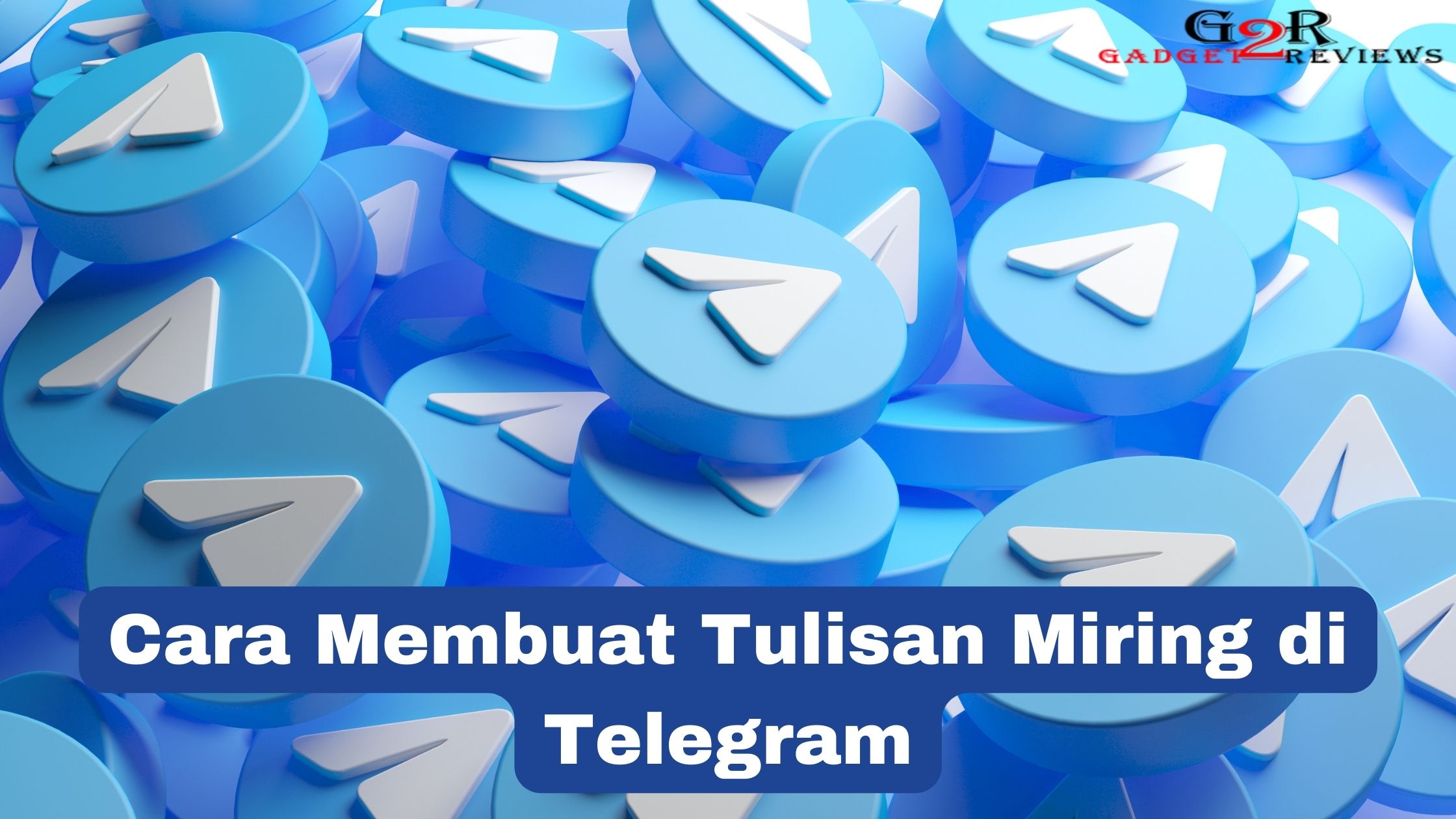 cara membuat tulisan miring di Telegram