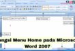 Fungsi Menu Home pada Microsoft Word