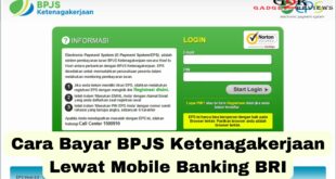 cara bayar bpjs ketenagakerjaan lewat mobile banking bri