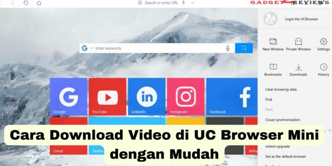 Cara Download Video di UC Browser Mini