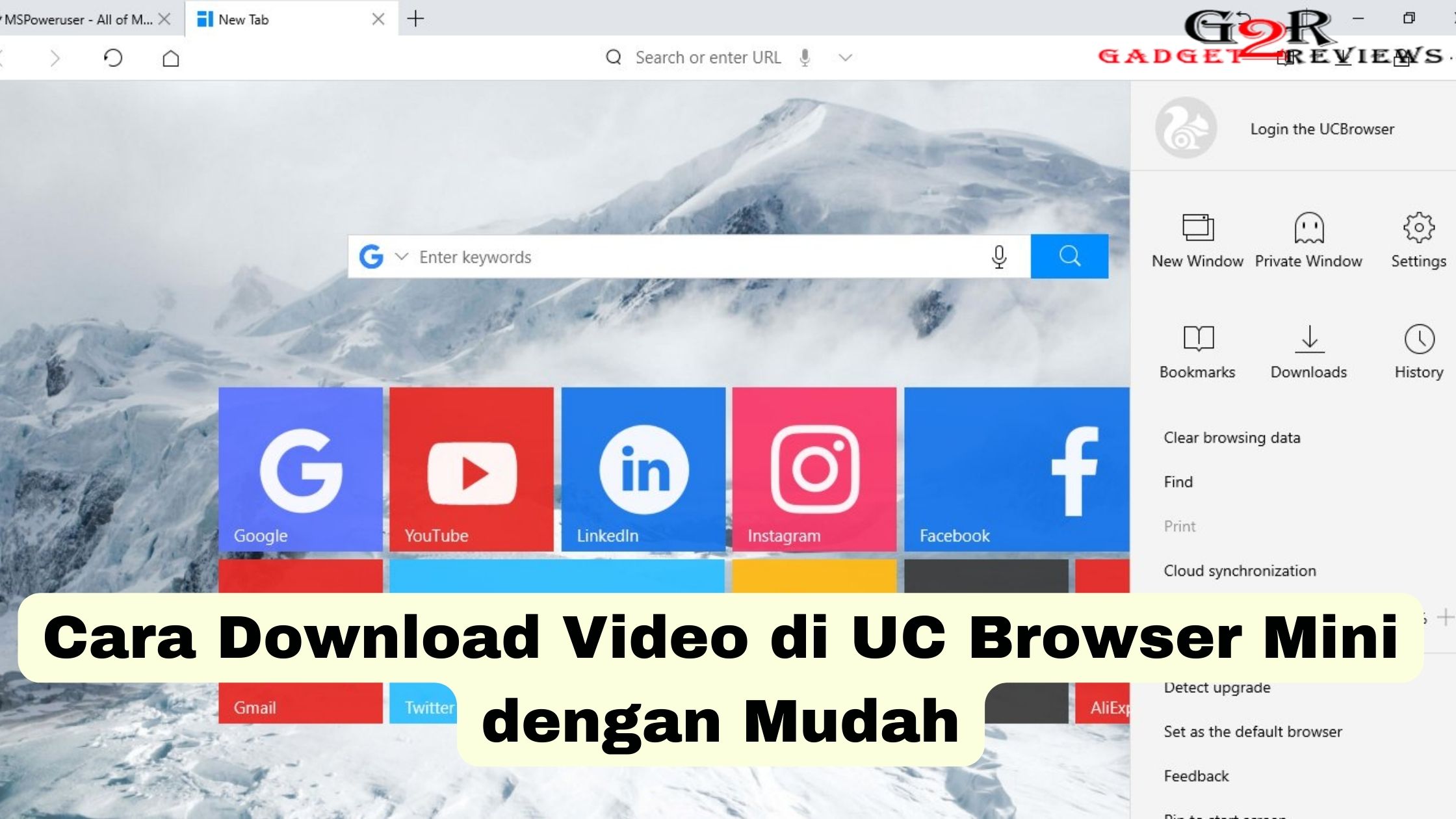 Cara Download Video di UC Browser Mini
