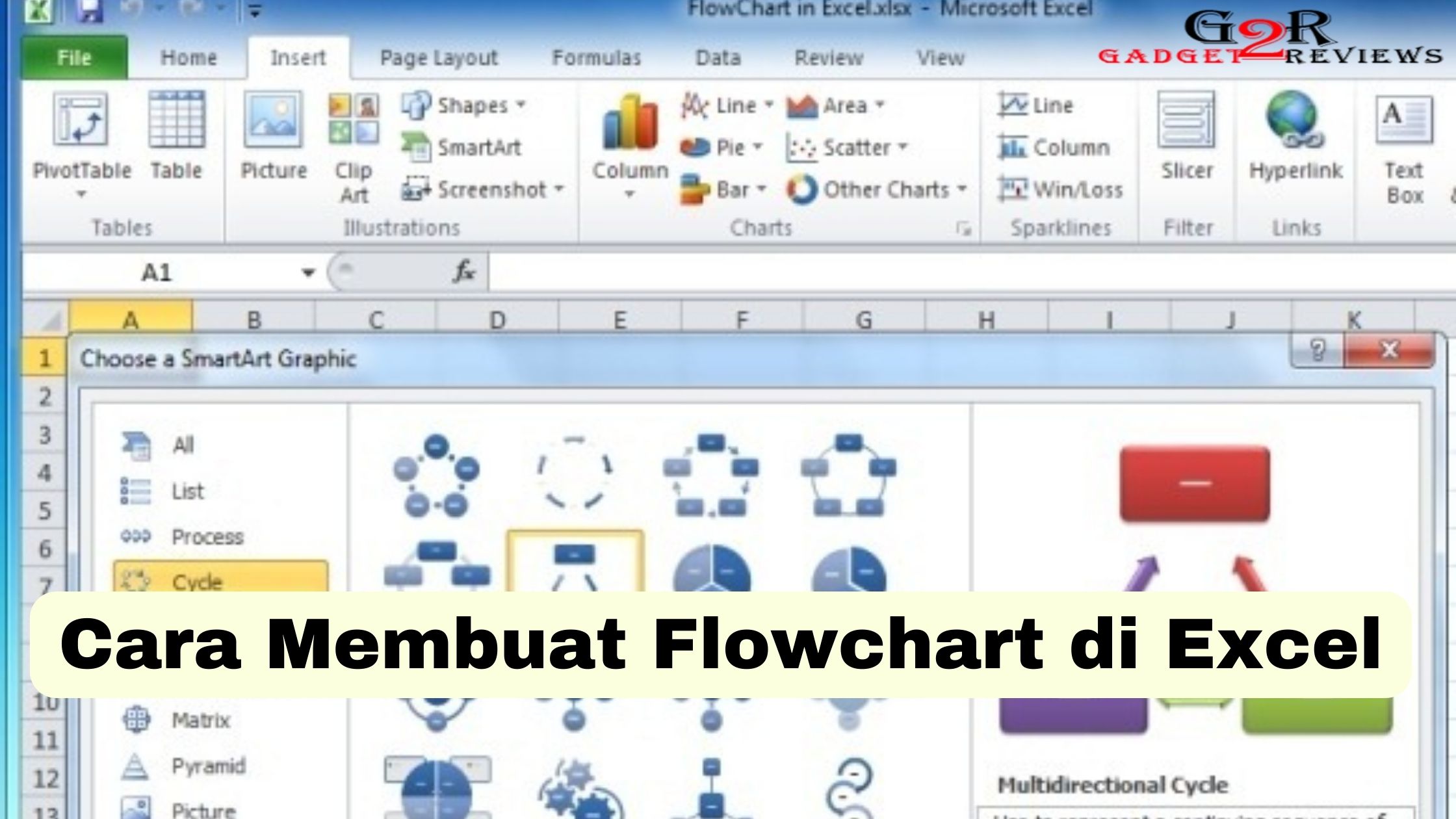 Cara Membuat Flowchart di Excel