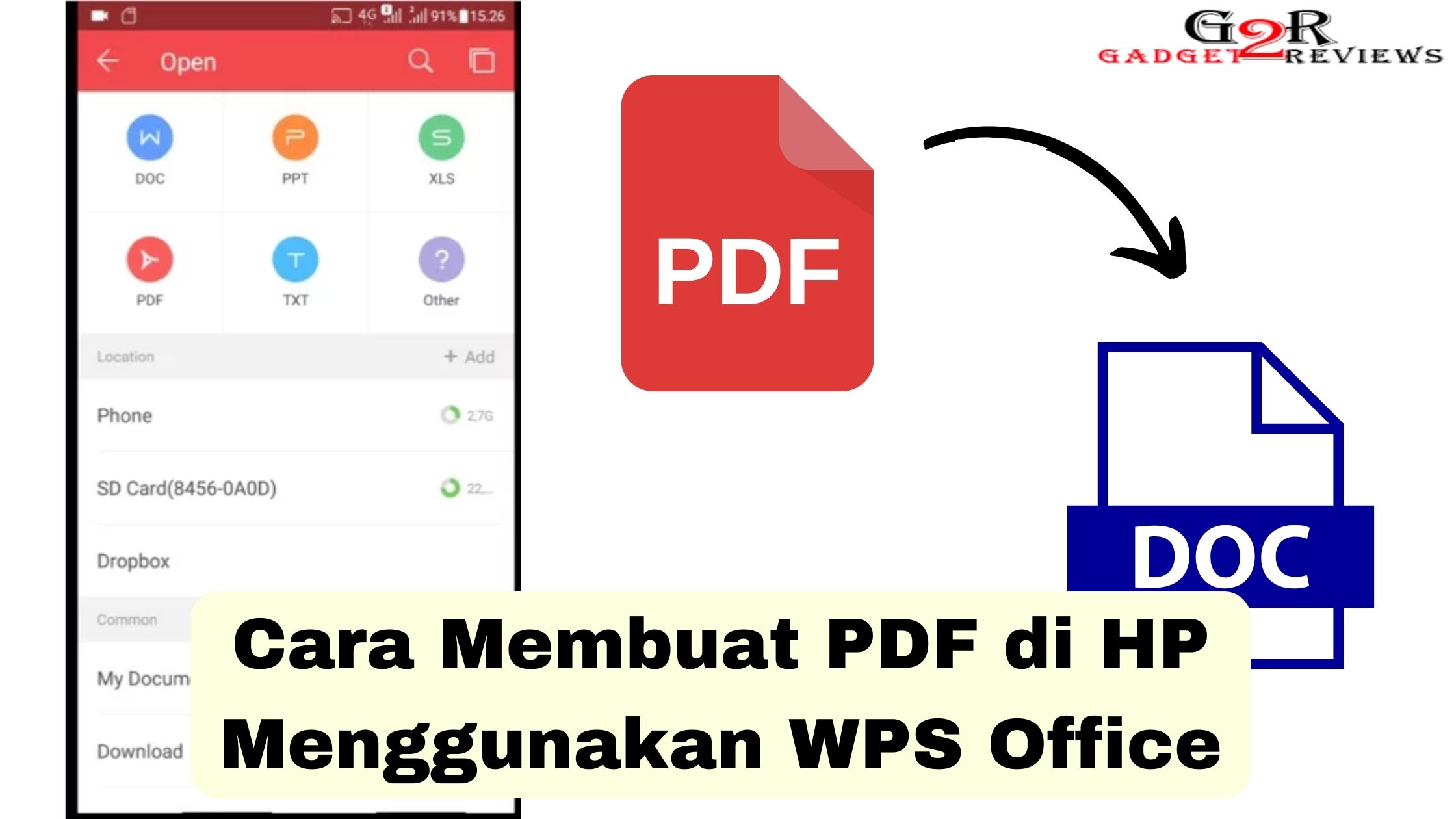 Cara Membuat PDF di HP Menggunakan WPS Office