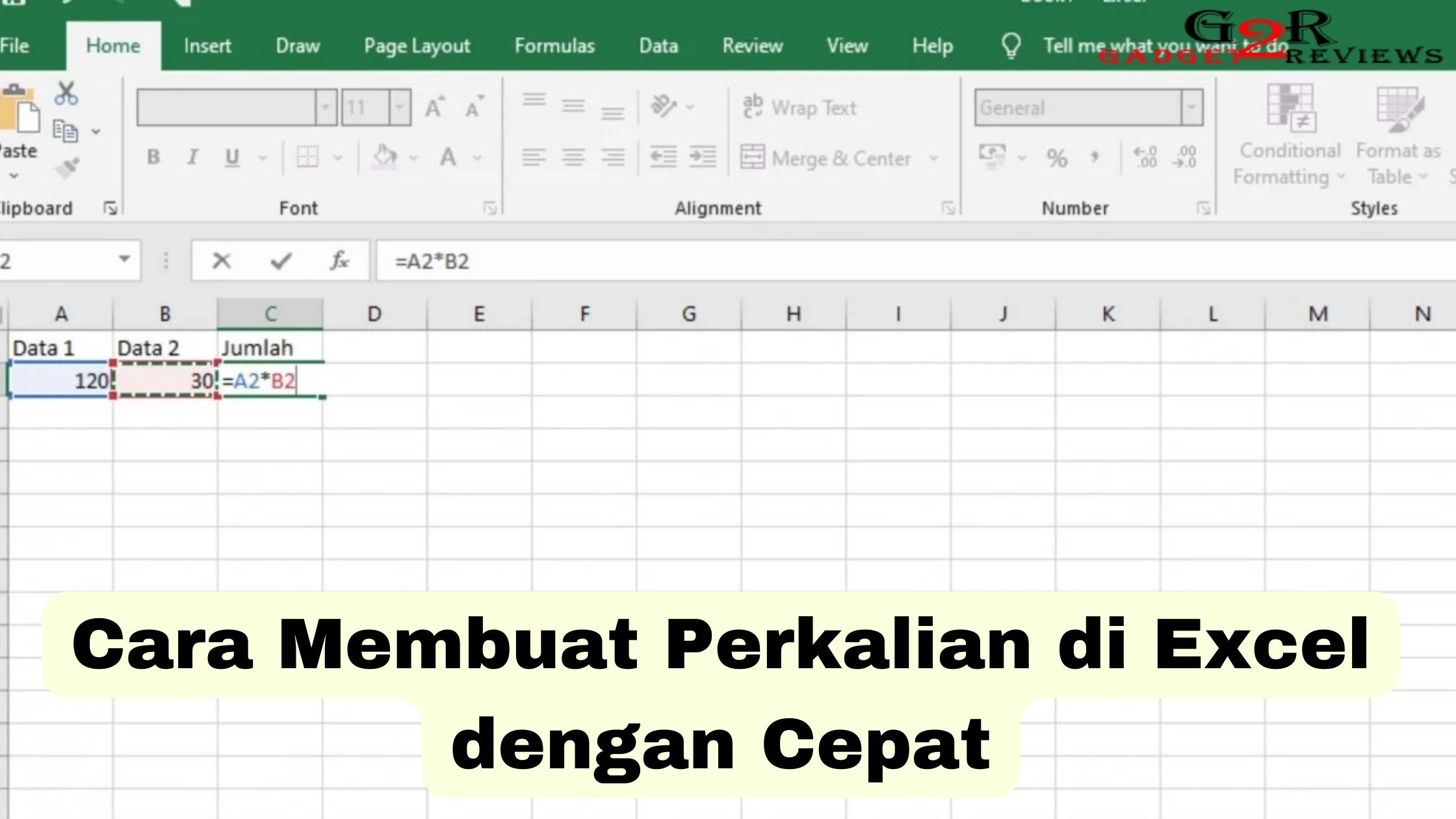 Cara Membuat Perkalian di Excel