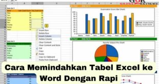 Cara Memindahkan Tabel Excel ke Word Dengan Rapi