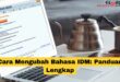 Cara Mengubah Bahasa IDM