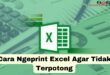 Cara Ngeprint Excel Agar Tidak Terpotong