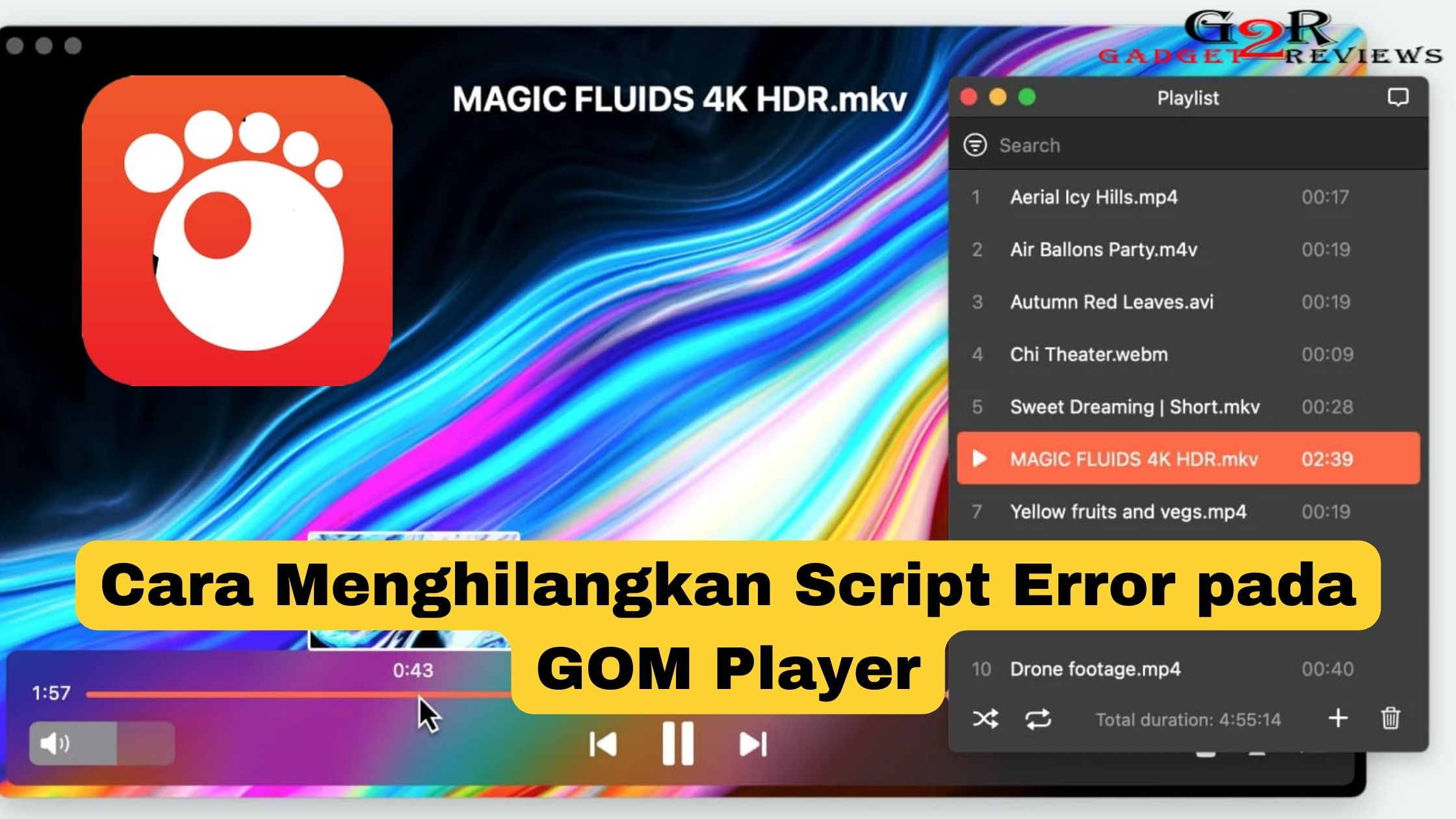 Cara Menghilangkan Script Error pada GOM Player