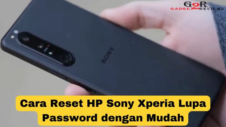 Reset HP Sony Xperia Lupa Password