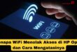 Kenapa WiFi Menolak Akses di HP Oppo