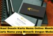 Aplikasi Desain Kartu Nama Online