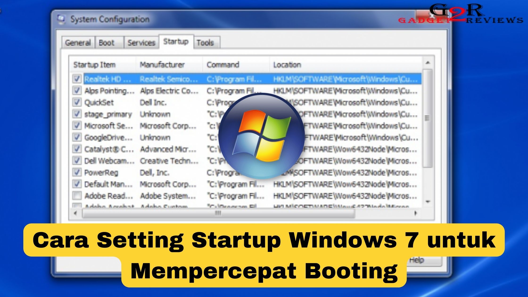 Cara Setting Startup Windows 7 Untuk Mempercepat Booting ~ Gadget2reviewscom 9257